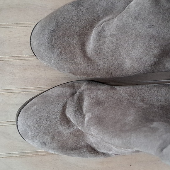 Old Navy Women's Tall Suede Heeled Boots - Picture 2 of 9